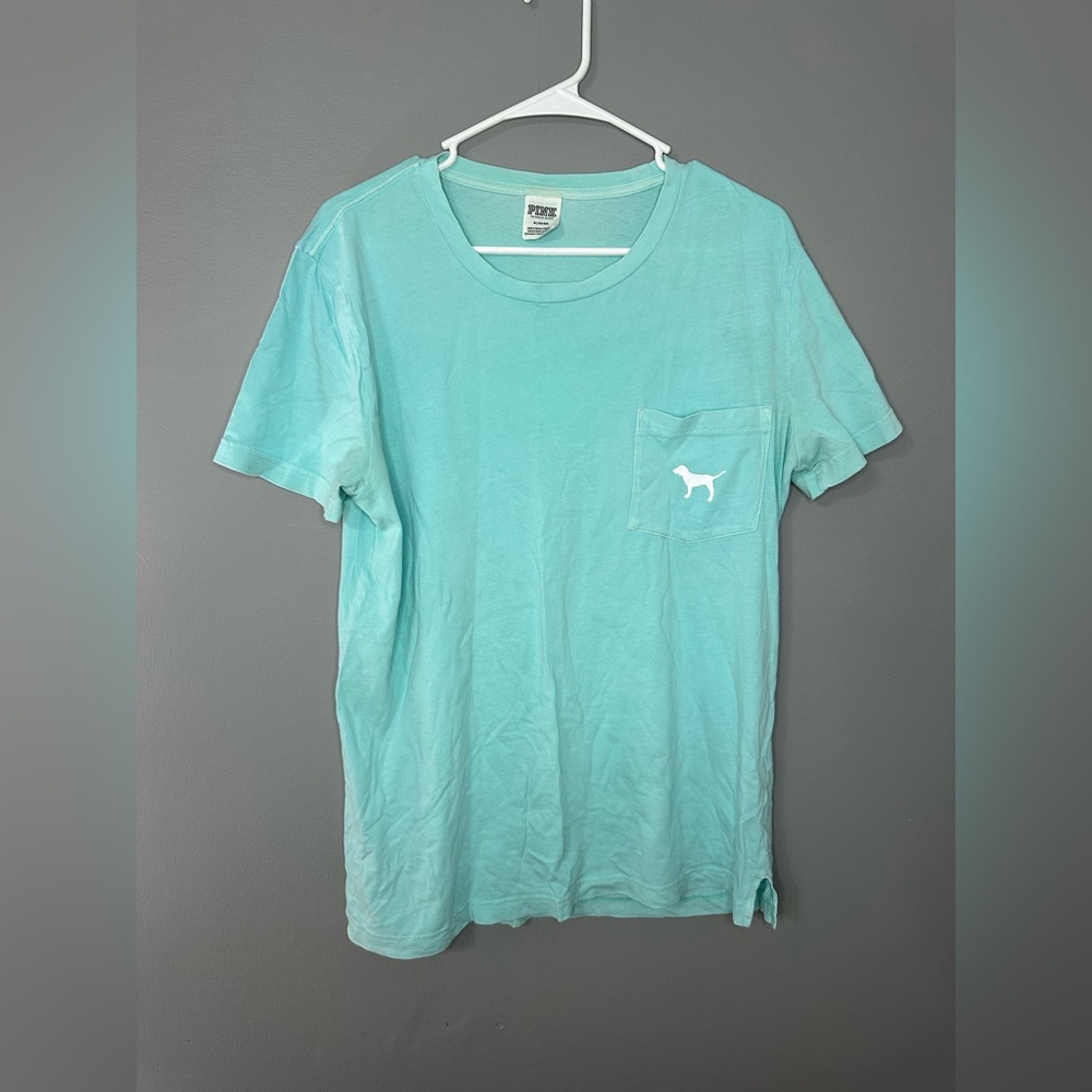 PINK Light Blue Women’s Graphic T-Shirt